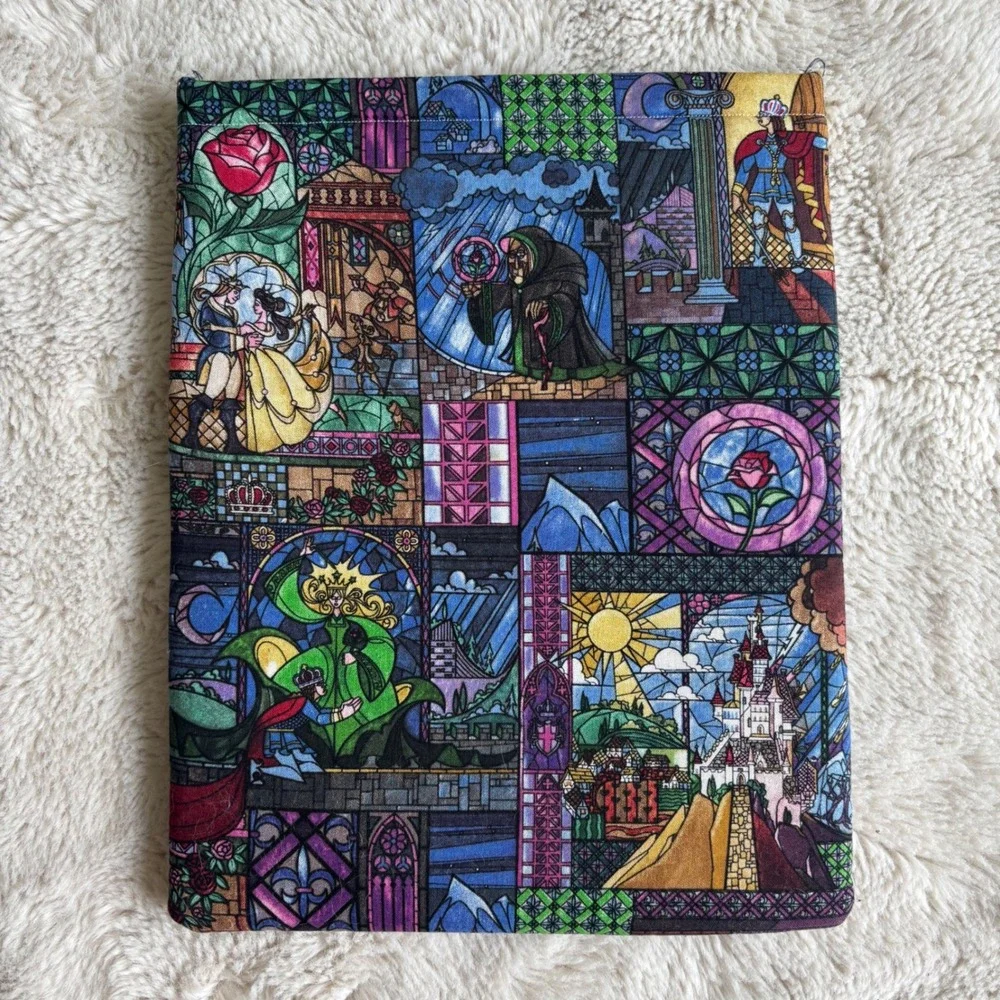 Handmade Tablet Book Sleeve Excellent Stained Glass Fairy Tale